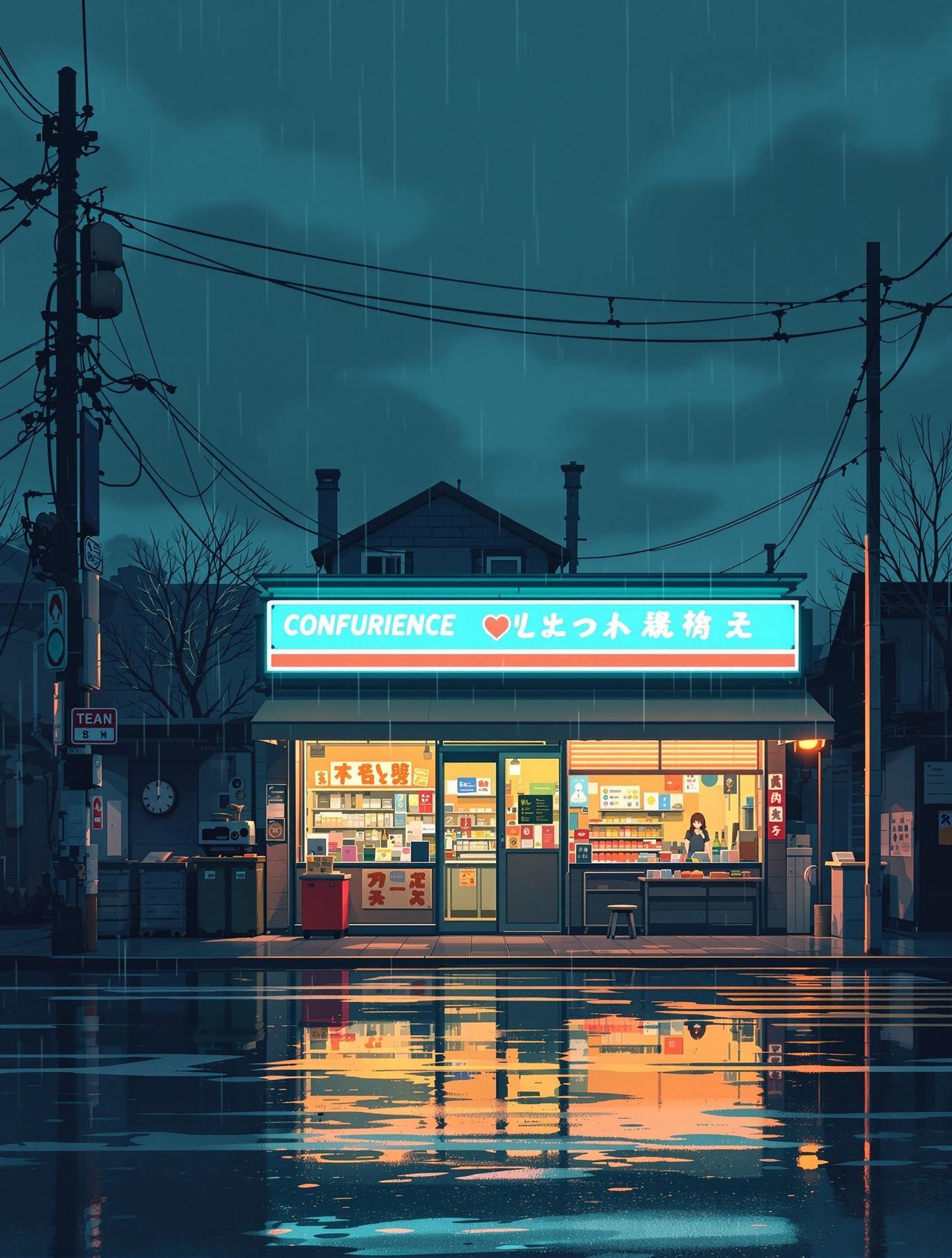 短剧大全短剧网 雨天和便利店 - 治愈日常动漫短剧